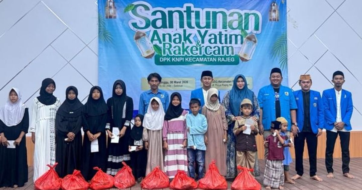 DPK KNPI Kecamatan Rajeg Gelar Santunan Anak Yatim dan Rakercam