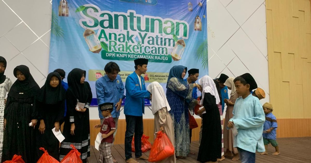 DPK KNPI Kecamatan Rajeg Gelar Santunan Anak Yatim dan Rakercam