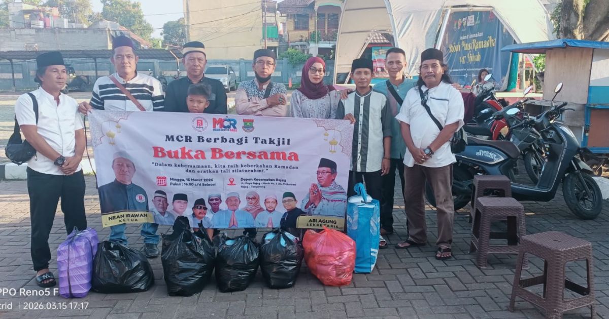 Media Center Rajeg Berbagi Takjil dan Berbuka Bersama