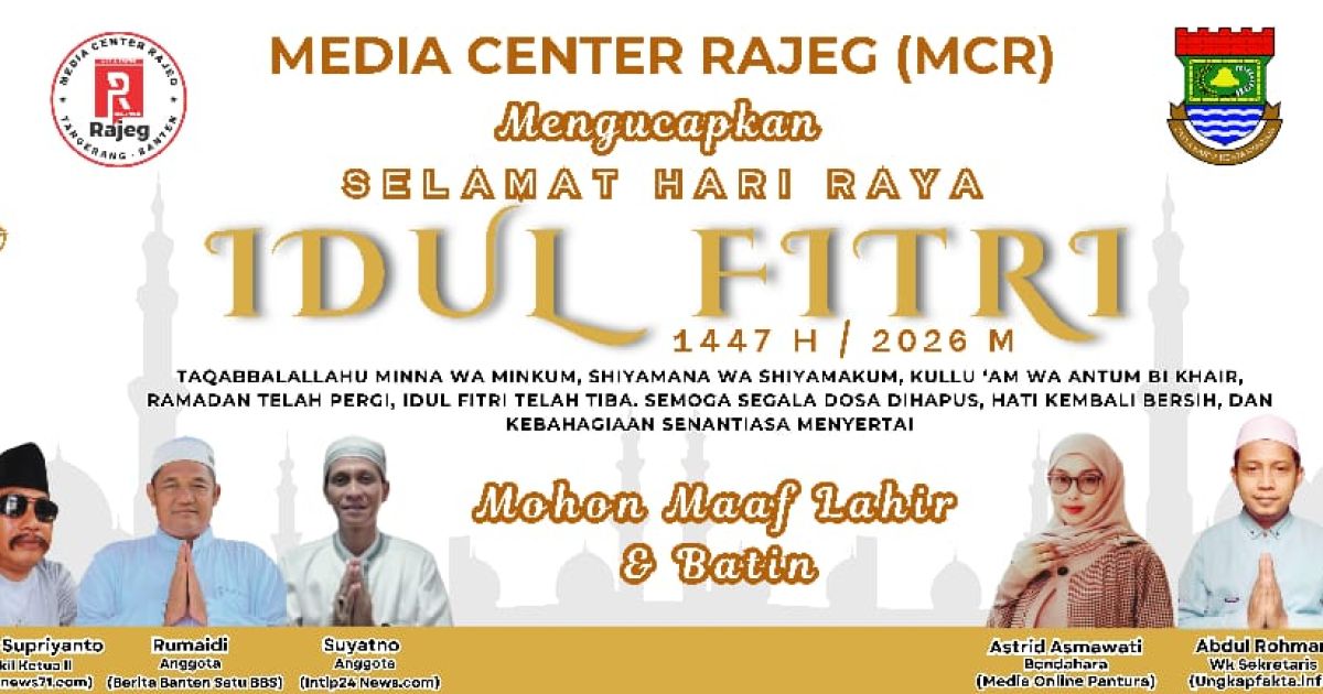 Media Center Rajeg Mengucapkan Selamat Hari Raya Idul Fitri 1447 H