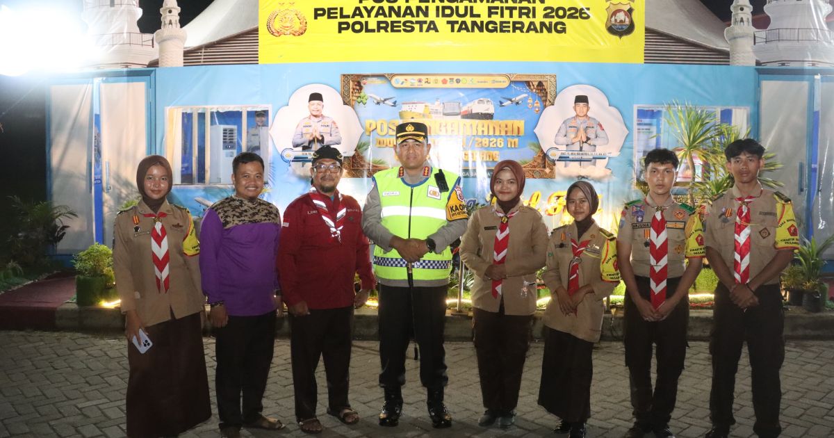 Kwartir Ranting Pramuka Kecamatan Rajeg Hadir di Tengah Masyarakat Kegiatan Karya Bakti Lebaran 2026
