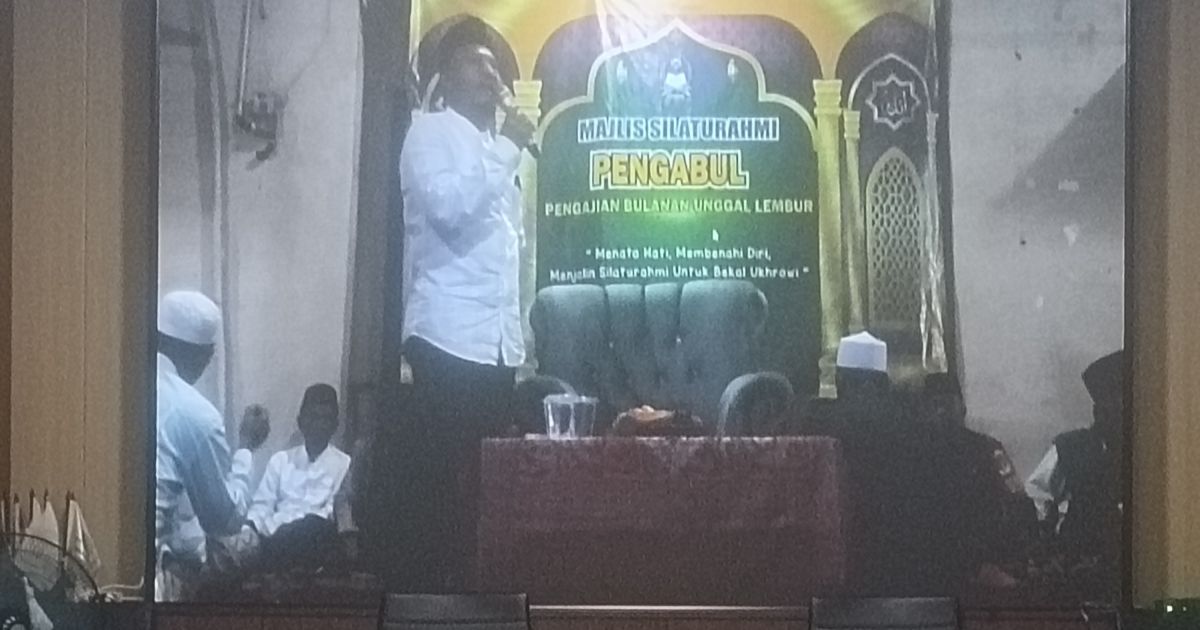 Pemerintah Desa Sukasari Kecamatan Rajeg Gelar Pengajian Bulanan dan Halal Bi Halal