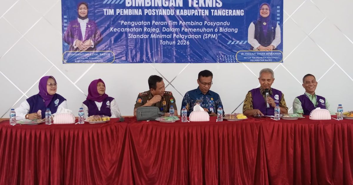 Kecamatan Rajeg Gelar Bimbingan Teknis Tim Pembina Posyandu Kabupaten Tangerang