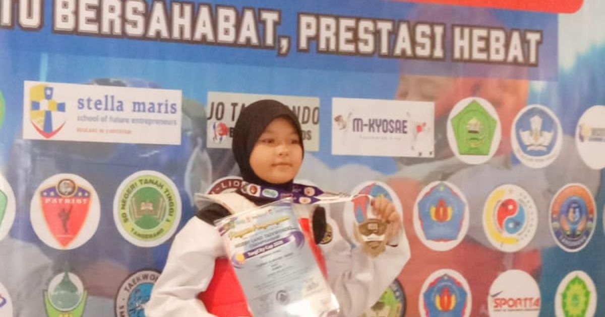 Atlet Taekwondo Club Garuda, Siswi SDN Total Persada, Raih Emas Hobby Tanah Kejuaraan Taekwondo Olimpiade