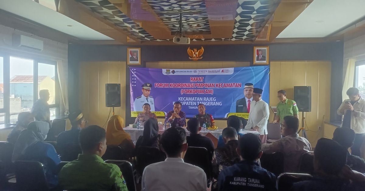 Forkompincam Rajeg Gelar Rapat Bahas Isu Yang Beredar di Masyarakat, Camat Himbau Warga Tak Mudah Percaya