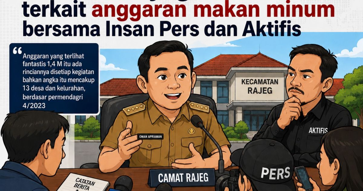 Camat Rajeg Bersama Aktivis Dan Insan Pers Klarifikasi Terkait Anggaran Makan Minum