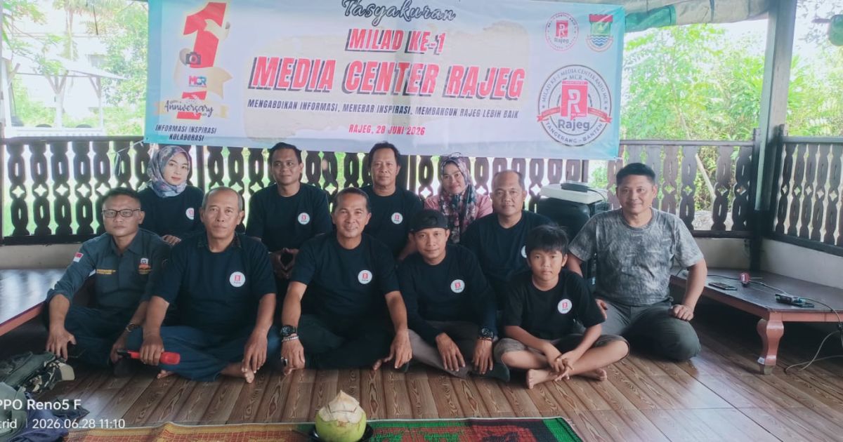 Media Center Rajeg Tasyakuran Milad Ke-1 Dengan Khidmat dan suasana Kekeluargaan