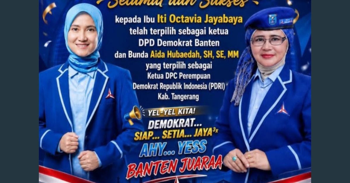 MCR Memberikan Ucapan dan Apresiasi kepada Dua Srikandi Partai Demokrat, ITI Octavia Jayabaya dan Hj. Aida Hubaedah