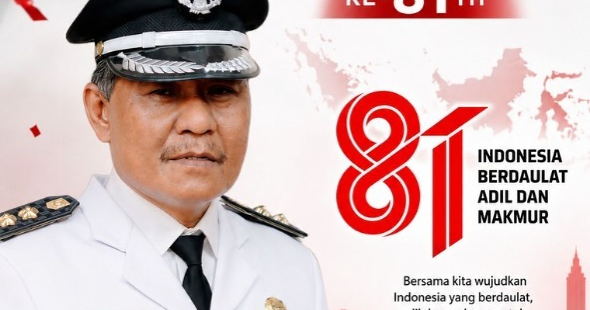 H Rohadi Kamaludin Kepala Desa Sukamanah Kecamatan Rajeg Mengucapkan HUT RI yang Ke 81