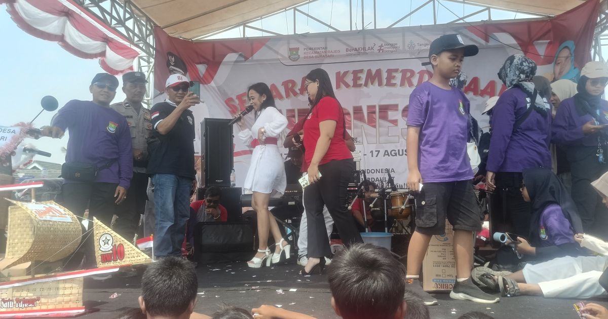 Pemerintah Desa Sukasari Kecamatan Rajeg Gelar Jalan Sehat dan Lomba Tumpeng Dengan Meriah