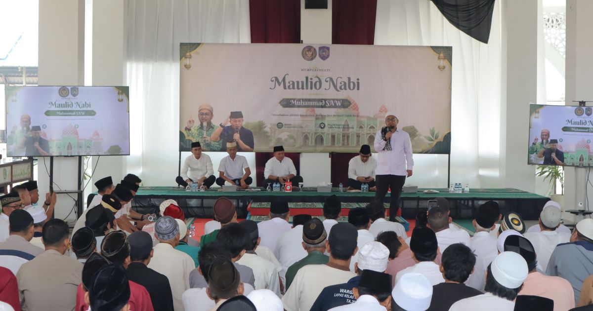 Maulid Nabi 1448 H di Lapas Tangerang, Warga Binaan Diajak Bersyukur dan Berubah